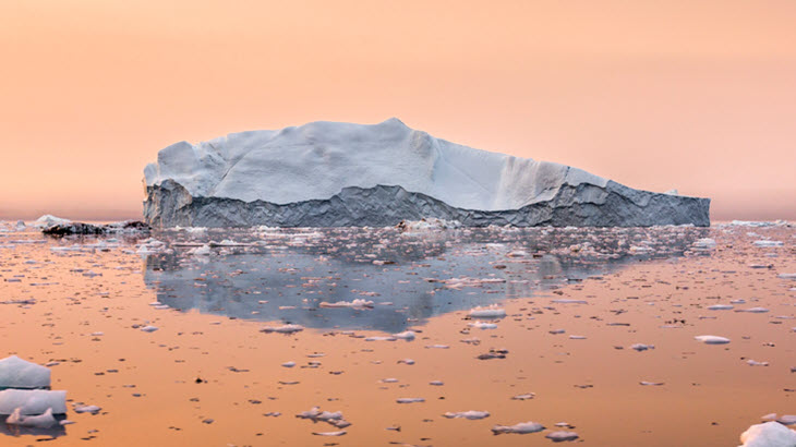 image of an iceberg